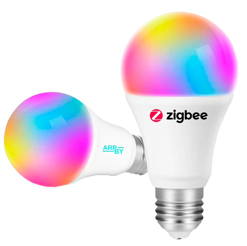 Lâmpada Inteligente Zigbee A60 E27 RGBW 9W