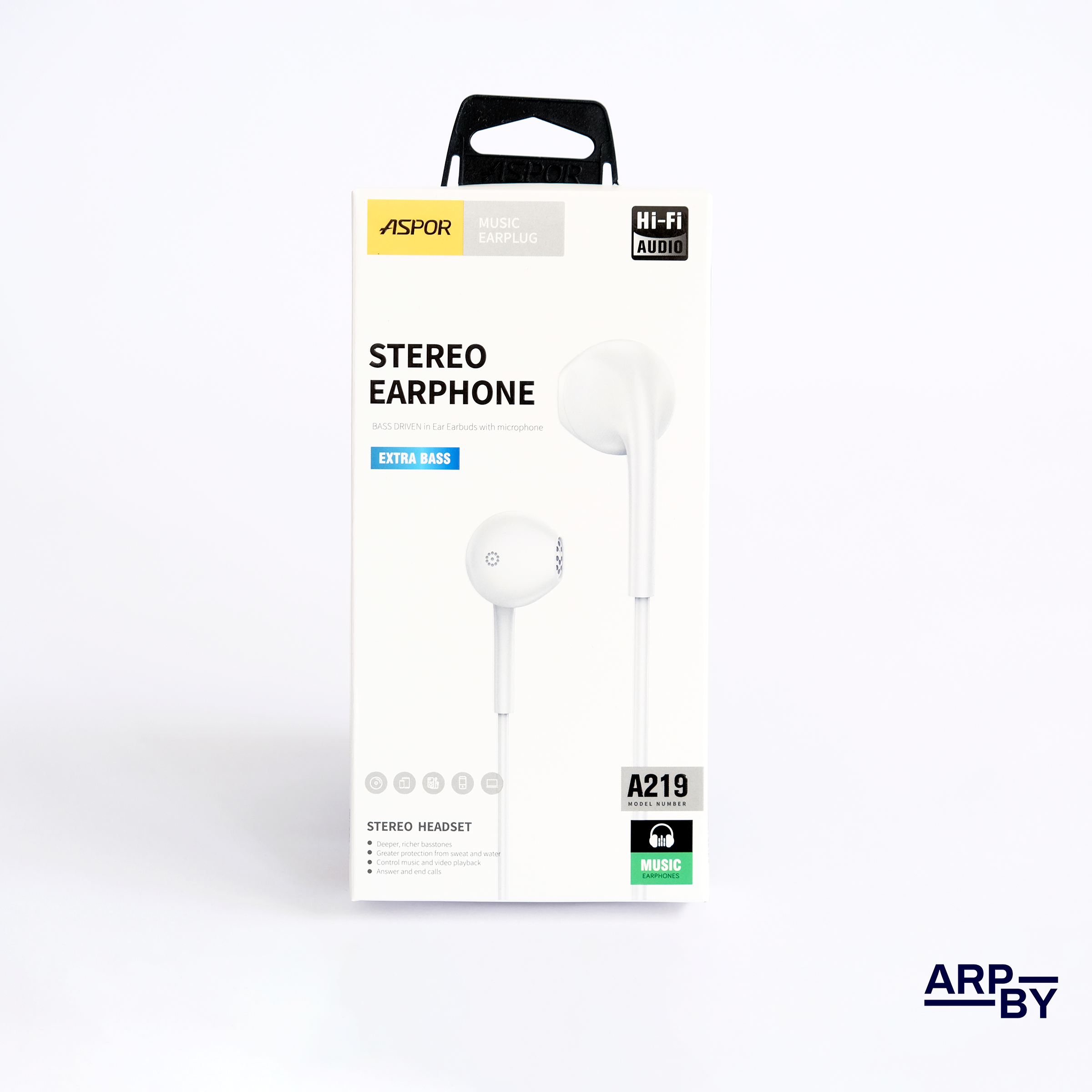 Auricular A219 Branco c/fio Jack 3,5mm