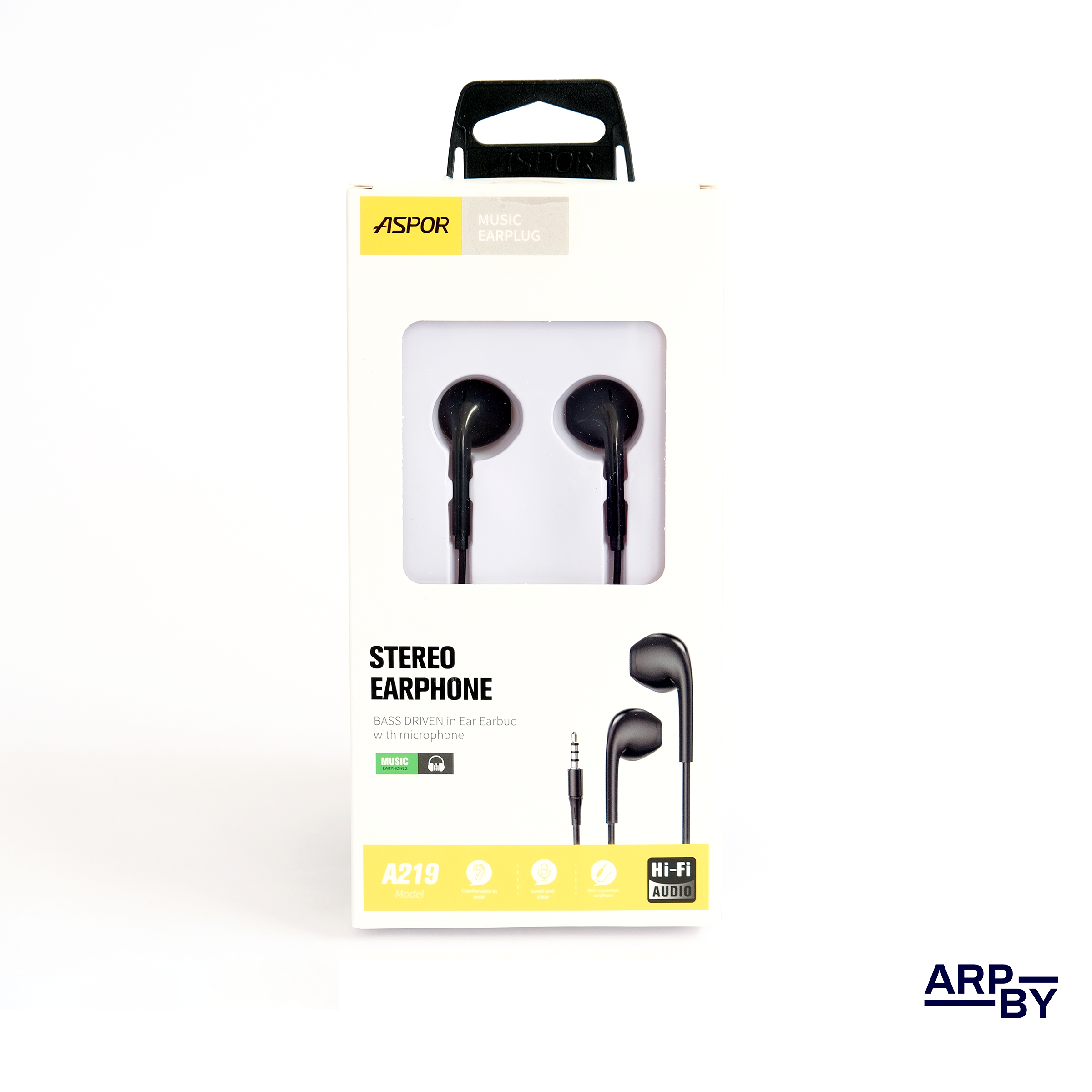 Auricular A219 Preto c/fio Jack 3,5mm