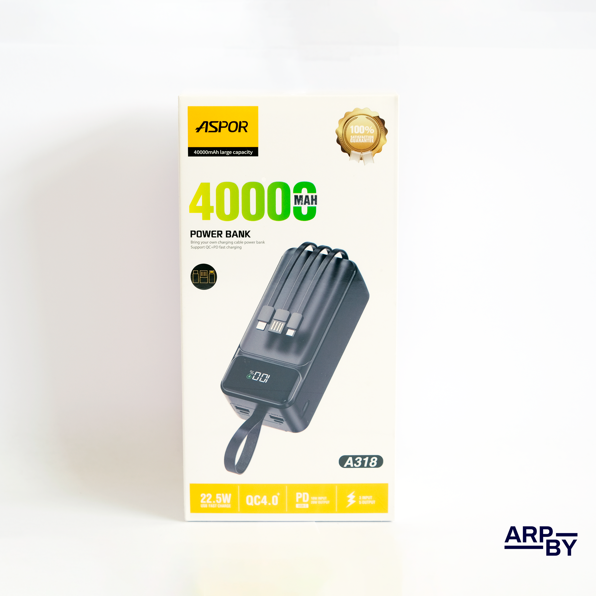 40000mah Powerbank A318 Preta
